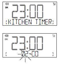 Ustawianie minutnika kuchennego Siesta zawiera odliczający minutnik kuchenny, który uruchomi alarm po określonym czasie. 2.