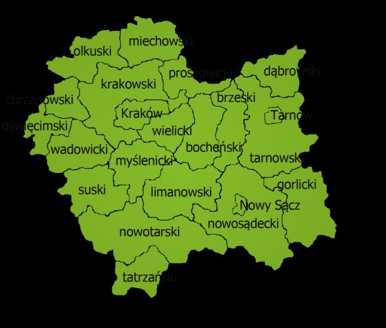 Dodatkowym atutem powiatu są walory przyrodniczo krajobrazowe. Powierzchnia powiatu wynosi 41078 ha.