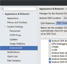 Kreator nowego projektu etap 2/4 Rysunek 6. Instalacja SDK Tools w wersji >= 25.0.