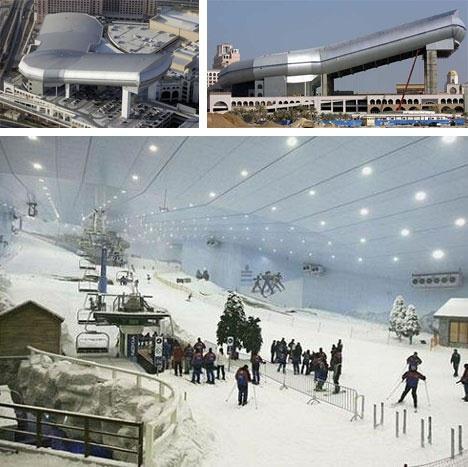 SKI DUBAI Działa od 2005 roku i jest największym zamkniętym obiektem narciarskim o powierzchni 22 500 metrów kwadratowych.