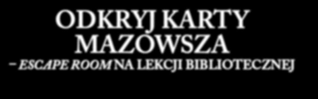 ROOM NA LEKCJI BIBLIOTECZNEJ Anna