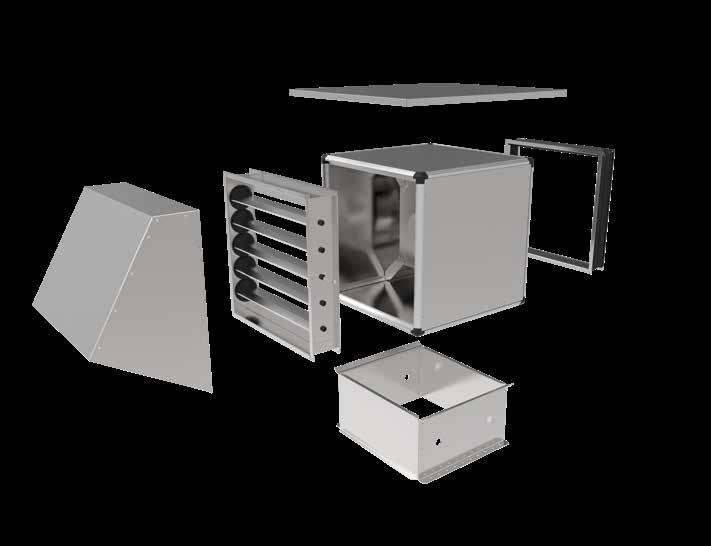 Wetylatory uiwersale NOBOX (5) (1) (2) (3) (6) (4) (1) - wyrzutia Wyrzutia skuteczie chroiąca wetylator przed deszczem. Wykoaa z ocykowaej blachy stalowej.