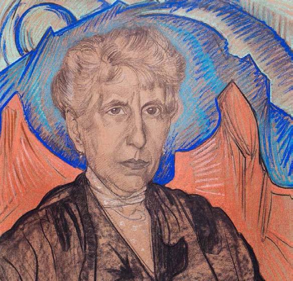 Stanisław Ignacy Witkiewicz, Portret kobiety, pastel, papier, 62,5 46,5 cm w świetle passe-partout, sygn. i dat.: Ign.