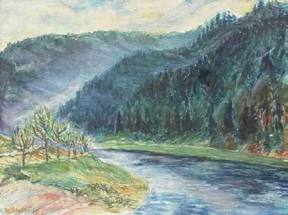 32 Josephine Schaller (1889 1965) Pejzaż górski, 1935 r.