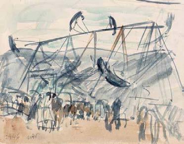 79 Wojciech Weiss (1875 Leorda na Bukowinie 1950 Kraków) Huśtawka, 1946 r.