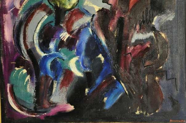 Janina Baranowska, Abstrakcja, ok. 1959, ol. pł.