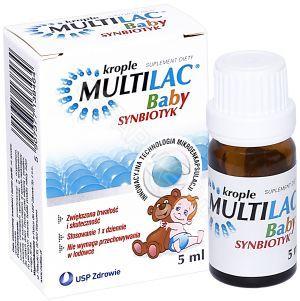 Multilac Baby synbiotyk krople 5 ml Cena: 9,98 PLN Opis