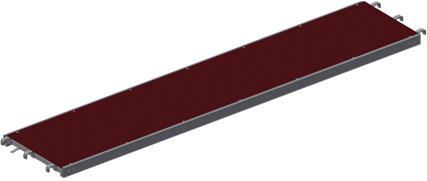 Pomost aluminiowo - sklejkowy przejściowy z drabiną 0,61m i zaczepami na rurę 60305N 3,05 29,7 60250 2,50 26,8 Dopuszczalne