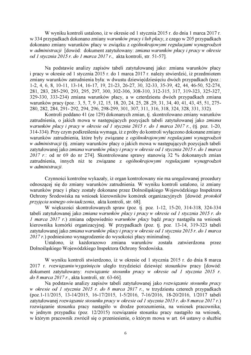 W wyniku kontroli ustalono, iż w okresie od 1 stycznia 2015 r. do dnia 1 marca 2017 r.