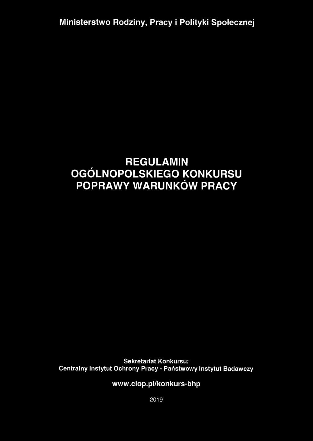 PRACY Sekretariat Konkursu: C entralny Instytut O chrony