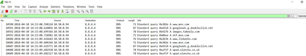 The second image (figure 2) shows the network connection with OpenVPN configured.