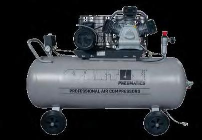 Zalety sprężarek SPARTUS Pneumatics z serii SPC: żeliwne, wolnoobrotowe pompy sprężarkowe; wysokiej klasy zbiornik produkcji europejskiej, z niezbędnymi dokumentami do