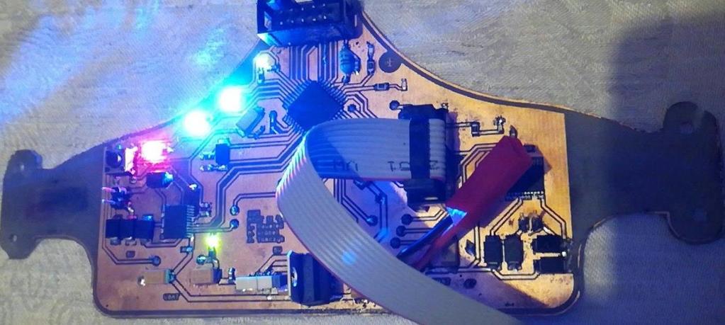 4. Podłączenie zasilania, wgranie programu i rozruch robota 7.Software MCU wraz z komentarzami #include <AVR/io.h> #include <AVR/interrupt.h> #include <util/delay.