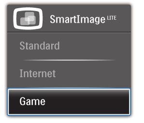 3. Optymalizacja obrazu 3.2 SmartContrast Co to jest? Standard (Standardowy): Uwydatnia tekst i obniża jasność w celu zwiększenia czytelności i zmniejszenia zmęczenia oczu.