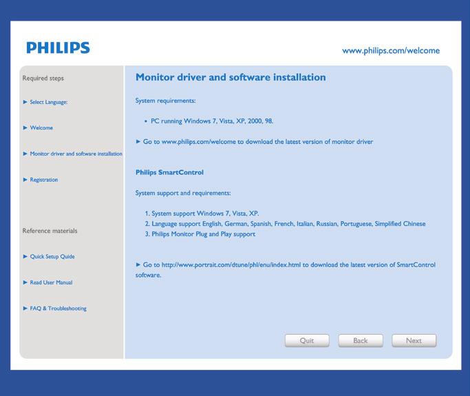 3. Optymalizacja obrazu 3.3 Philips SmartControl Lite Nowy program SmartControl Lite Phillips umożliwia sterowanie monitorem poprzez łatwy w użyciu graficzny interfejs ekranowy.