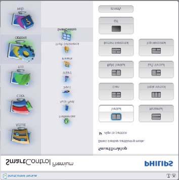 3. Optymalizacja obrazu Menu paska zadań zawiera pięć elementów: Help (Pomoc) - Dostęp do pliku User Manual (podręcznika użytkownika): Otwiera plik User Manual (podręcznika użytkownika) w oknie