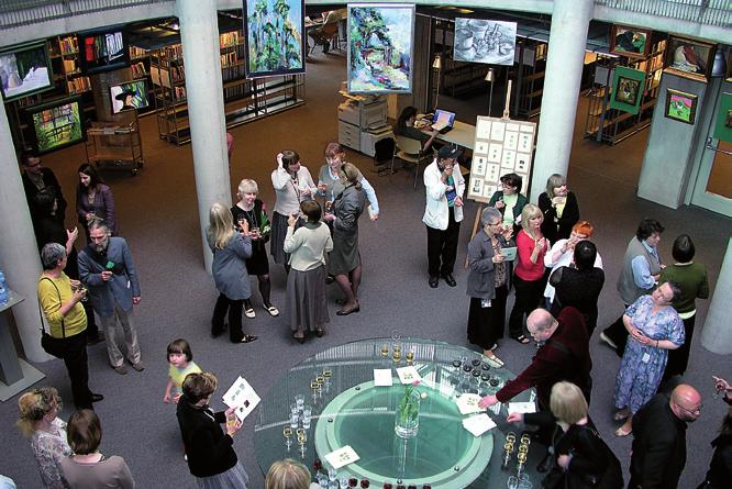 Wystawa prac plastycznych pracowników Biblioteki