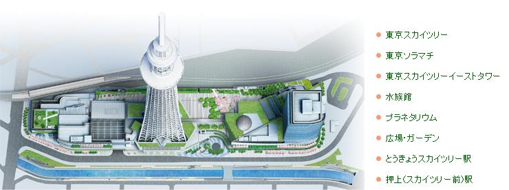 Wraz z nowo wybudowanym centrum Skytree Town stała się najnowszą atrakcją miasta. Wieża została otwarta 20 maja 2012 roku, po jedynie 3 latach i ośmiu miesiącach budowy.