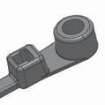 EdgeClip bez metalowej klamry EdgeClips tego typu posiadają zaczep, który zatrzaskuje się w otworze wywierconym w odpowiedniej odległości od krawędzi, zapewniając bezpieczne mocowanie