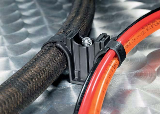Opaski jednoczęściowe z mocowaniem do bolców napawanych, do dużych obciążeń, do prowadzenia równoległego SDCTR312 do bolców 8 mm Opaska Wide Strap z mocowaniem do bolców do prowadzenia równoległego z