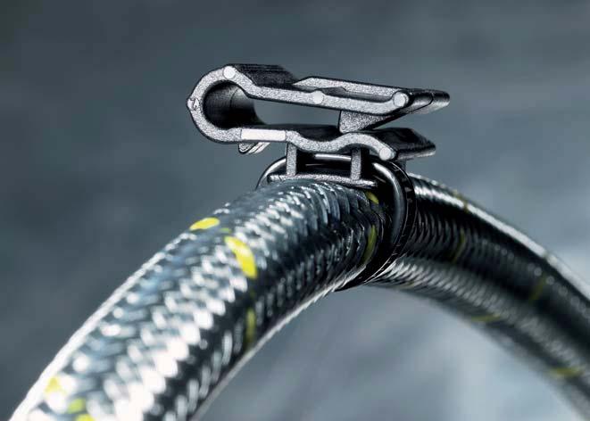 Cable Opaski Ties kablowe and Fixings i elementy mocujące Opaski dwuczęściowe z mocowaniem do krawędzi z otworem T50ROSEC2.5A do mocowania równolegle do krawędzi T50REC2.