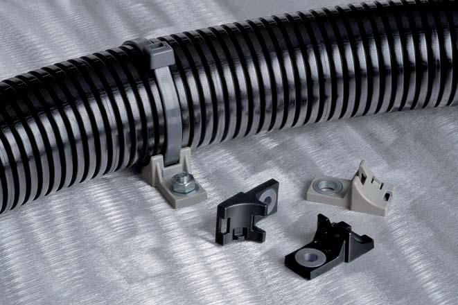 Opaski kablowe Cable i elementy Ties and mocujące Fixings Opaski dwuczęściowe z mocowaniem śrubowym, do dużych obciążeń Seria HDM6 do śrub M6 Seria HDM6 do śrub M8 Uchwyty Heavy Duty Mounts (HDM), w
