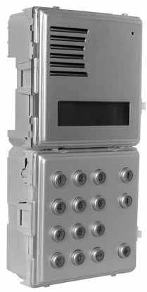 INFORMACJE OGÓLNE Modu³ wywo³ania nr ref.1038/13 posiada wbudowany wyœwietlacz LCD (2 x 16 znaków), spe³niaj¹cy funkcjê elektronicznego spisu nazwisk.