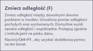 Opcje stają się dostępne po kliknięciu nazwy polecenia: Aktywowanie polecenia, które ma być użyte Sprawdź, którego polecenia potrzebujesz w bieżącym zadaniu, jeśli nie masz pewności Kliknij polecenie