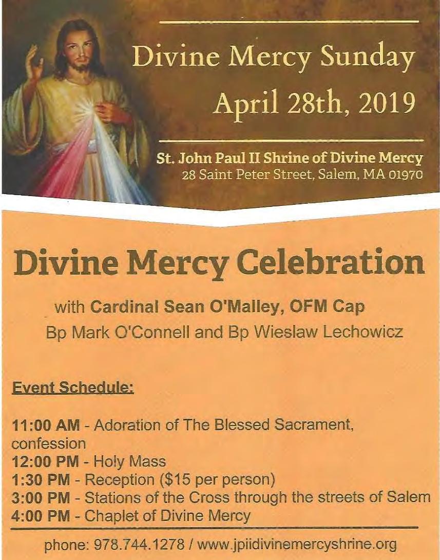 THE RESURECTION OF THE LORD APRIL 21, 2019 - Dinner