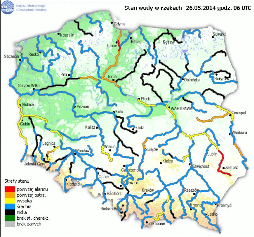 INFORMACJE HYDROLOGICZNO