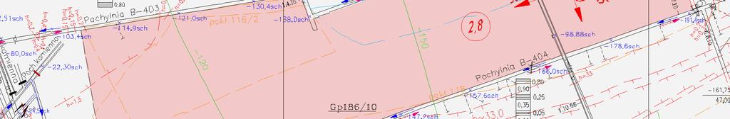 Localization of place of testing (section 119) is presented in Fig. 9. Seam 119/2 in the area of planned longwall No.