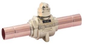 (22,4 mm) Cu K65 8,1 120 111,00 3147E/9 1 1/8 (28,7 mm) Cu K65 10,4 120 135,00 3147E/11 1 3/8 (35,2 mm) Cu K65 15,6 120 188,00 BV ZAWORY ODCINAJĄCE KULOWE 6590EL/17 /