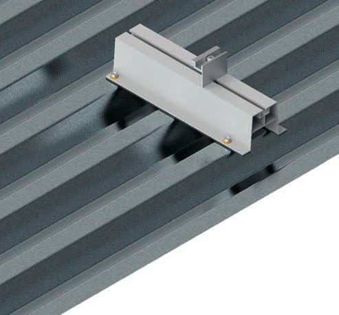 Opis techniczny: Materiały systemu wsporczego: Aluminium (EN AW-6063), Stal nierdzewna w gatunku AISI 304 Konstrukcja przebadana pod kątem wytrzymałościowym.
