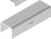Konstrukcje do montażu paneli fotowoltaicznych - elementy nośne Profil aluminiowy PA40H40 40 13,5 9 9 14,8 40 PA40H40.