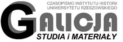 2 2016 CZASOPISMO INSTYTUTU HISTORII UNIWERSYTETU RZESZOWSKIEGO ISSN 2450-5854; ISBN 978-83-7996-326-3 Table of contents Editorial... 7 Leszek Gawor, Philosophy in Galicia. Introduction.