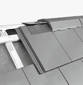 Monta elementów na kalenicy i grzbiecie dla dachówki Tegalit Kalenica / Grzbiet MOCOWANIA UWAGA: Do uszczelniania kalenicy / grzbietu