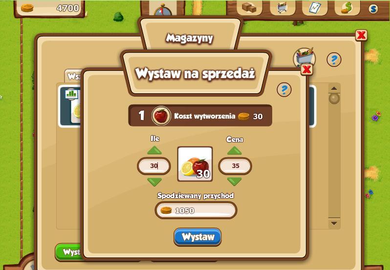 Aby przenieść produkty z magazynu do sprzedaży, należy zaznaczyć partię towaru i kliknąć Wystaw na sprzedaż.
