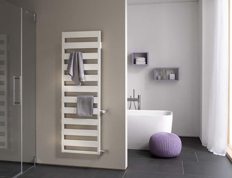Casteo -D Zalety produktu Grzejnik modernizacyjny o zmiennym rozstawie przyłączy bocznych przeznaczony do ogrzewania wodą ciepłą Łatwa wymiana grzejników żeliwnych i grzejników płytowych Przyłącza z