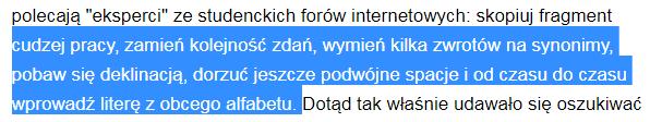 Jak interpretować raport? wystarczy zmienić w zdaniu wyrazy lub na albo, i na oraz, może na być może itp.