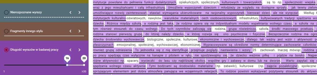 Analiza tekstu: Twarda spacja