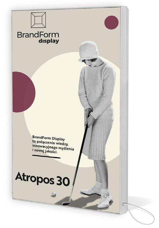 Atropos 30 Delikatna i lekka rama będzie świetnym nośnikiem informacji.