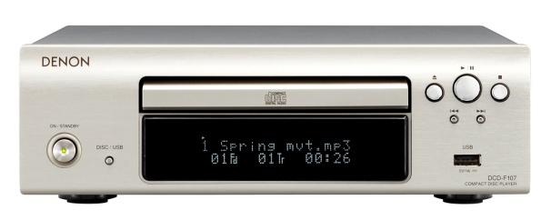 DCD-F107 Odtwarzacz CD przetwornik C/A klasy high end Burr Brown PCM1796 cyfrowy filtr z 8 krotnym nadpróbkowaniem odtwarzanie plików MP3 i WMA z płyt CD-R/RW z wyświetlaniem dodatkowych informacji