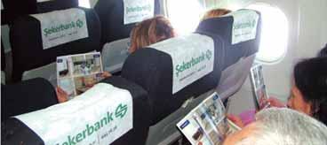 You can advertise your brand on the wet wipes that are offered to guests at the beginning of every domestic and international flight and reach your audience in the most