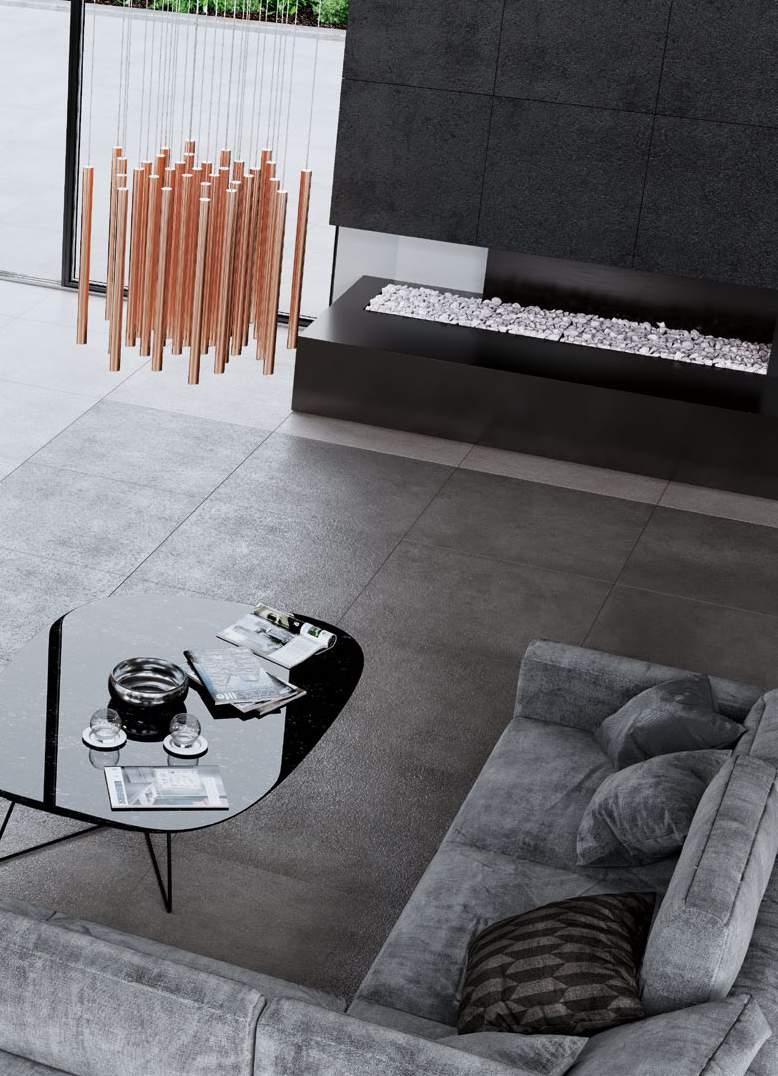 porcelain gres / rectified cover riviera floor / wall: RIVIERA silver LAPPATO, grey lappato 75x75,