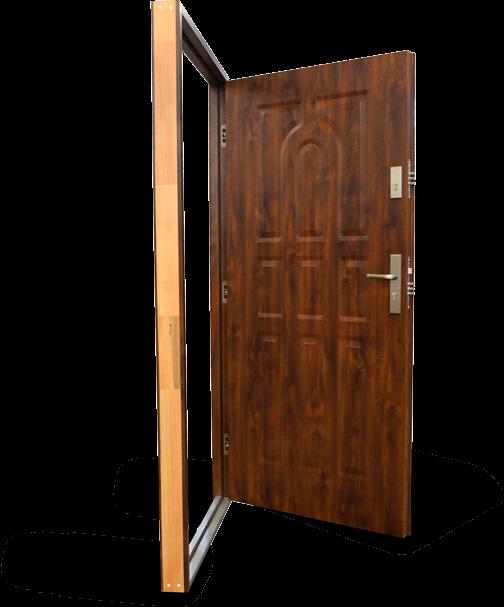 Drzwi z ościeżnicą drewnianą ZASTOSOWANIE: W budownictwie mieszkaniowym oraz użyteczności publicznej jako zewnętrzne lub wewnętrzne drzwi wejściowe.