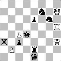 5 pochwała nr 1154 - Stefan MILEWSKI Samozwiązania czarnej wieży w prostej pozycji i z prostą grą. Mimo wszystko - miłe wrażenie. 1.Wd6 d:c3 2.Ke5 We7# 1.We6 d3+ 2.