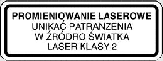 EN 60825-1 : 0 10 Przechowywaÿ w miejscu niedost pnym dla dzieci! Okulary przeznaczone do pracy z tymi urzœdzeniami laserowymi nie sœ okularami ochronnymi. Poprawiajœ jedynie widoczno ÿ wiatæa lasera.