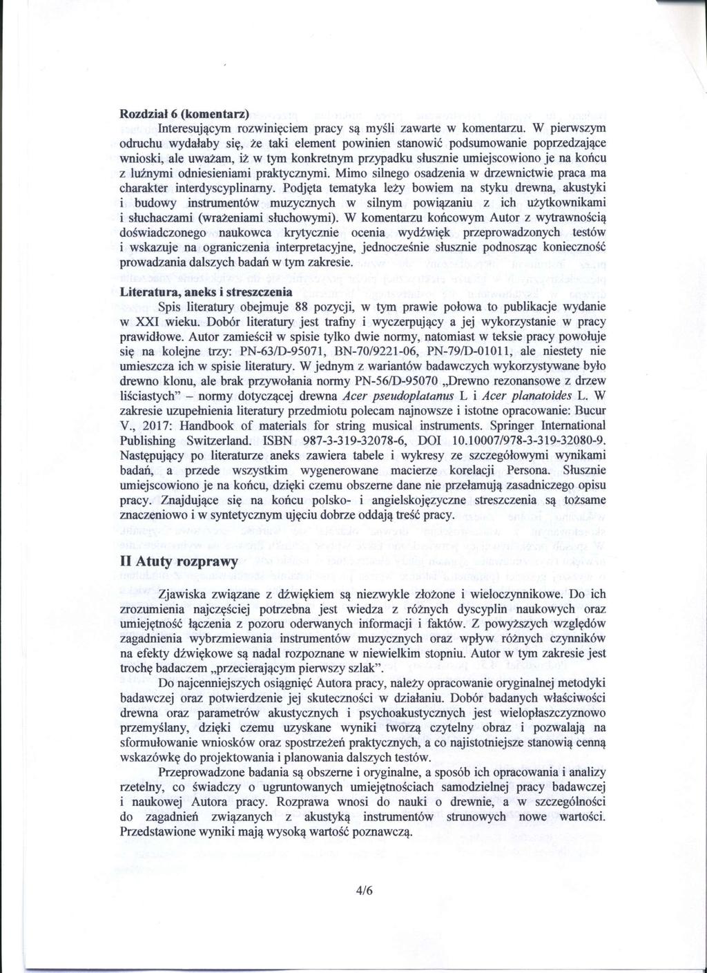 Rozdział6 (komentarz) :..v: 7,.,7':7-Z 7 77,.7 Interesującym rozwinięciem pracy są myśli zawarte w komentarzu.