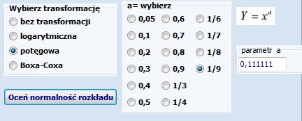 Wybieramy dokonując kilku prób i ocenie jak wyżej podobnie jak przymiarki wyżej.