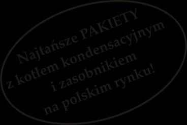ZESTAWY PAKIETOWE NA BAZIE KOTŁA KONDENSACYJNEGO ECOCONDENS SILVER I ZASOBNIKÓW SWK Każdy pakiet złożony jest z: jednofunkcyjnego kotła kondensacyjnego EcoCondens Silver-20 lub jednofunkcyjnego kotła